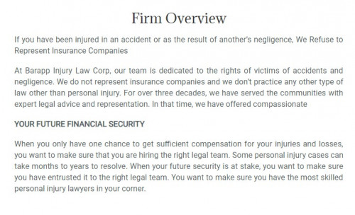 Barapp Injury Law Corp
138 Newcastle Blvd #1
Miramichi, NB E1V 2L7
(506) 502-6881

https://barapplawmaritimes.ca/miramichi/