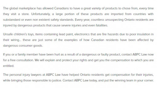 ABPC Personal Injury Lawyer
104-55 Mary St. W
Lindsay, ON K9V 5Z6
(800) 964-0847

https://abpclaw.ca/lindsay-personal-injury-lawyer.html